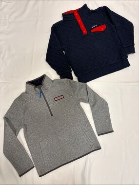 PATAGONIA AND VINEYARD VINE BOYS LONG SLEEVES S-M!